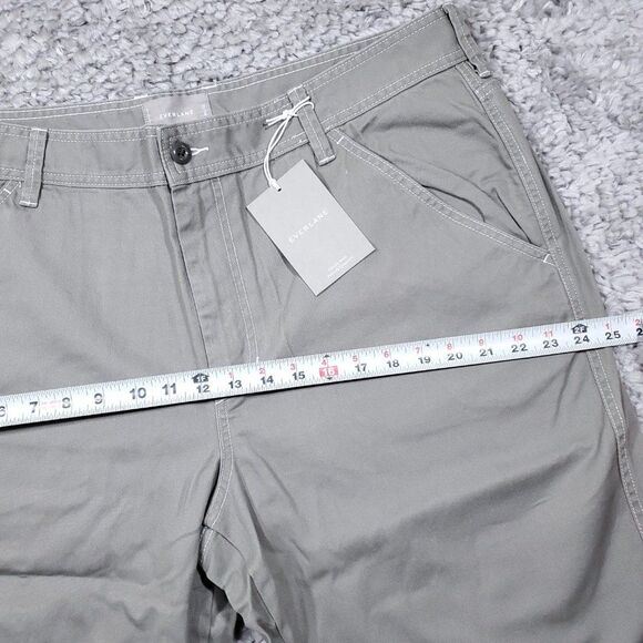 Everlane Chore Pants Gray Shale Men's Size 40 x 32 Carpenter Work Cotton - Picture 10 of 11